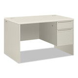 Hon Single Pedestal Desk,48" Wide,Right, H38251.B9.Q