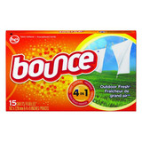 Bounce Fabric Softener Sheets,Sheet,15 ct,PK15  95860