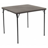Flash Furniture Folding Table,Gray 34"Sqr,Plastic,Handle DAD-LF-86-DG-GG