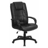 Flash Furniture Black High Back Exec Lea Chair GO-5301B-BK-LEA-GG
