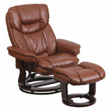 Flash Furniture Brown Leather Recliner-Ottoman BT-7821-VIN-GG