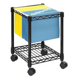 Safco Compact Mobile File Cart 5277BL