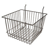 Econoco Grid Deep Basket,12"x 12",Black,PK6 BSK15/B