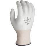 Showa VF,Coated Gloves,White,M,4JY47,PR 540M-V