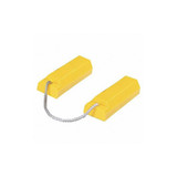 Checkers Airplane Chock,3 In H,Urethane,Yellow,PR AC3515-P