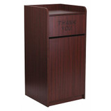 Flash Furniture Wood Tray Top Trash Receptacle,Mahogany MT-M8520-TRA-MAH-GG