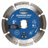 Century Drill & Tool Diamond Rim Blade,Segmented,5" 75468