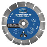 Century Drill & Tool Diamond Rim Blade,Segmented,7" 75472