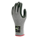 386 DURACoil Nitrile-Coated Gloves, Size Small, Gray