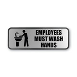Cosco Office Sign,Employees Must Wash Hands 098205