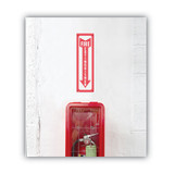 COSCO Glow-In-The-Dark Safety Sign, Fire Extinguisher, 4 X 13, Red 098063 USS-COS098063