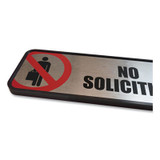 SIGN,NO SOLICITING,SV