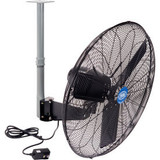 Global Industrial 30"" Outdoor Rated Industrial Ceiling Mount Fan 2 Speed 8400 C