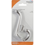 National Hardware Heavy-Duty Satin Chrome Wardrobe Hook