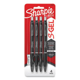 Sharpie® S-Gel™ PEN,GEL,RETRC,MD,4PK,BK 2096134