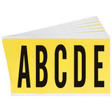 Brady Carded Letters,A Thru Z,5 In. H,PK25 3460-LTR KIT