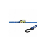 Kinedyne Tie Down Strap,S-Hook,Blue,PK2 750687-2PKGRA