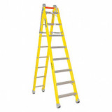Louisville Combination Ladder,Fiberglass,375lb,8ft.  FXC1208