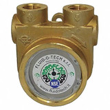 Fluid-O-Tech Pump,1/2" NPTF,327 Max. GPH,Brass,Bypass PA 1001