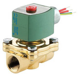 Redhat Solenoid Valve with ManualOperator,Brass 8210G094MO