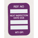 Brady Microtag(r) Inspection Insr,Wht-Bl,PK100 MIC-MTIGPI B