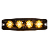Buyers Products Strobe Light,Ultra-Thin,Amber,4.4" 8892240