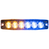 Buyers Products Strobe Light,Ultra-Thin,Amber/Blue,5" 8892208