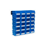 Triton Products Wall Storage,S,Blue,Bins/Rails,26 pcs. 3-210BWS