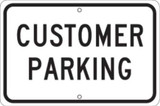 Brady Parking Sign,10"H,14"W,Plastic 25847