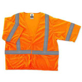 Ergodyne Orange Type R Class 3 Economy Vest,S/M 8310HL