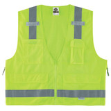 Ergodyne Lime Type R Class 2 Surveyors Vest,L/XL 8250Z