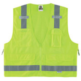 Ergodyne Lime Type R Class 2 Surveyors Vest,4XL/ 8250Z