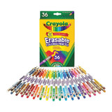 Crayola Pencil,Color,Erasable,PK36 681036