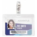 Advantus Strap Clip Self-Lam Badge Holder,PK25 97101