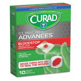 Curad Gauze,Bloodstop,1"x1",PK10 CUR0055RB