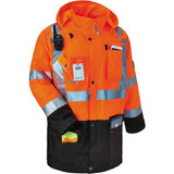Ergodyne Jacket,Shell,Hi-Vis,Orange,4X 8386