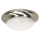 Nuvo Flush Fixture,1L,12",Brushed Nickel 60-6009