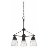 Nuvo Hanging Fixture,3L,Seeded Glass,Bnz 60-5546