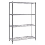 Quantum Storage Systems Single Box Wire 4-Shelf Unit,18x42x72in RWR72-1842LD