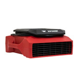 Xpower Low Profile Air Mover,3 Speed, PL-700A-Red