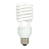 Satco Bulb,CFL,23W,T2,Medium Base,Spirals,PK3 S6276