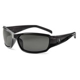 Skullerz by Ergodyne Polarized Safety Glasses,Blk/Smoke Lens THOR-PZ