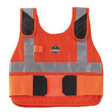 Chill-Its by Ergodyne Premium Cooling Vest Only,S/M,Orange 6225HV