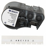 Brady Label and Ribbon Cartridge,Vinyl M4C-250-595-WT-BK