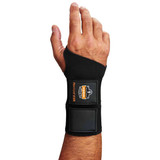 Ergodyne Black Ambidextrous Double Strap Wrist Su 675