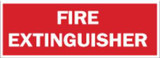Brady Fire Extinguisher Sign,5X14",Wht/R 85255