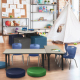 Regency Kee 48" x 24" Height Adjust Mobile Table MT4824PLAPCBK
