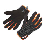 Proflex by Ergodyne Utility Gloves,Standard,Black,M,PR 812