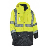 Glowear by Ergodyne Hi Vis Thermal Jacket Kit,Lime,Medium 8388