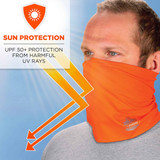 Ergodyne Cooling Neck Gaiter,Orange, L-XL 6489